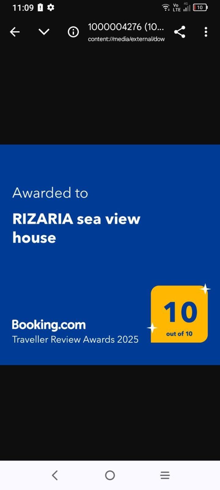Rizaria Sea View House Villa Spartylas Exteriör bild